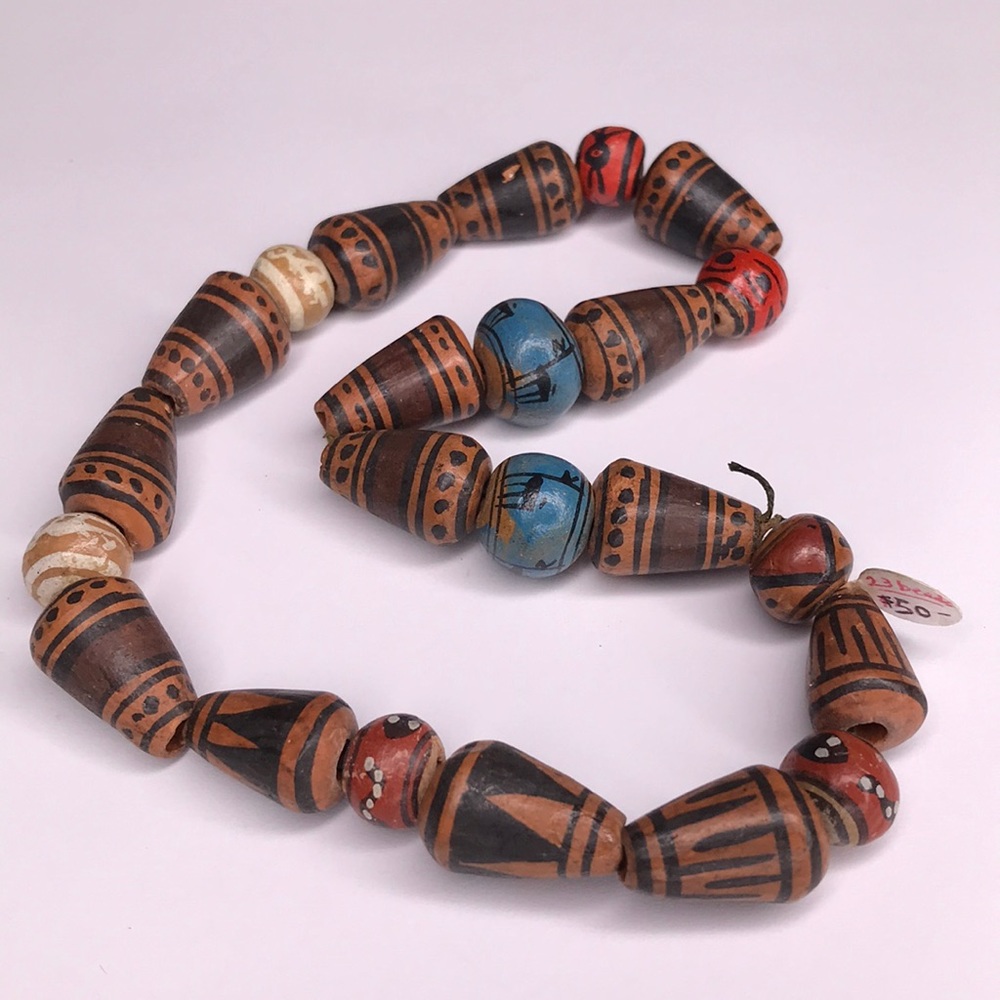 Vintage Peruvian clay beads